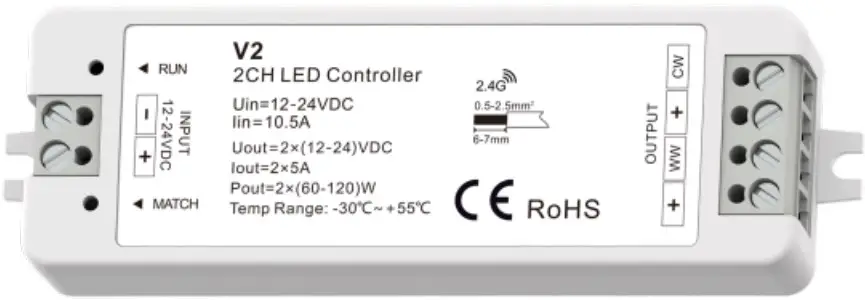 SKYDANCE V2 Dual Color LED Controller