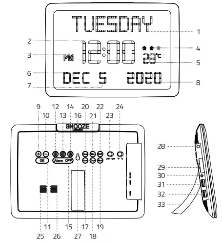 Raynic-CR1005-US-11.5-Inch-Large-LED-Digital-Clock-fig-1