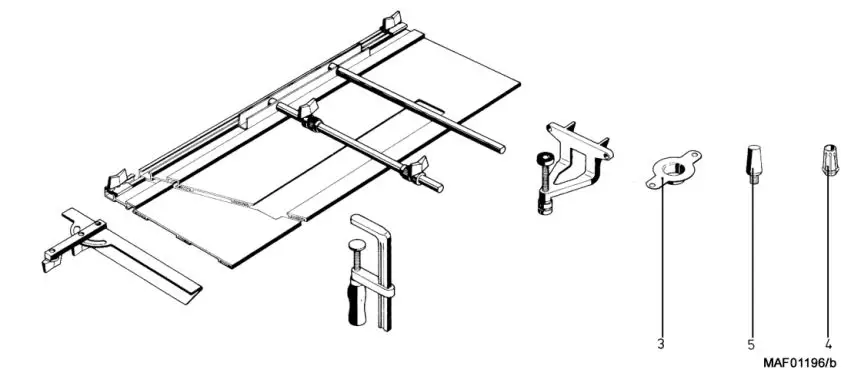 mafell LO65EC Wood Carving Hand Router Instruction Manual - Optional accessories