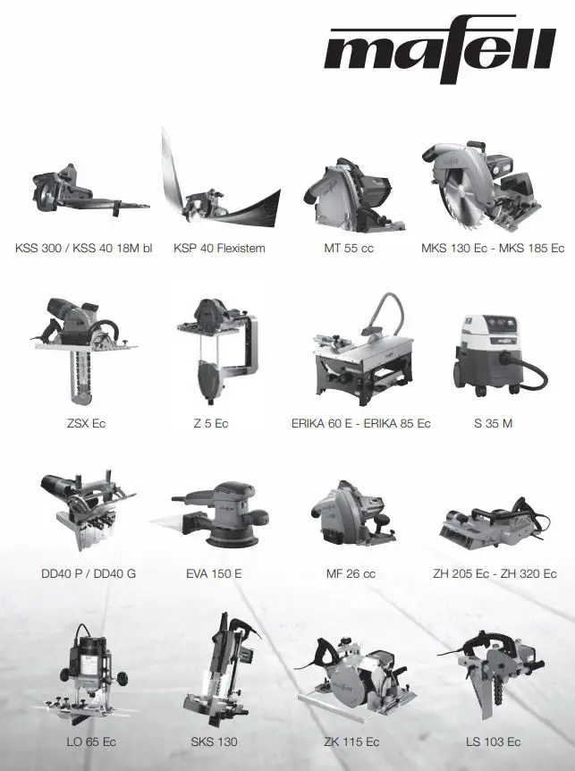 mafell LO65EC Wood Carving Hand Router Instruction Manual - Other Products