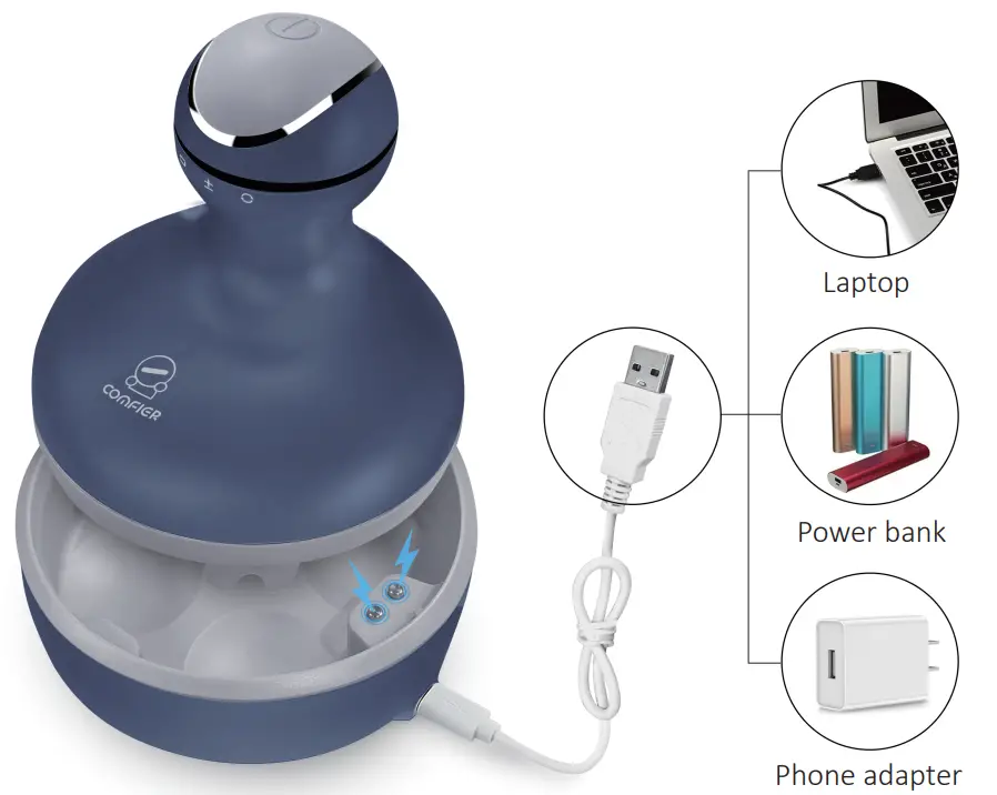 COMFIER CF 4902B Smart Scalp Massager-fig2