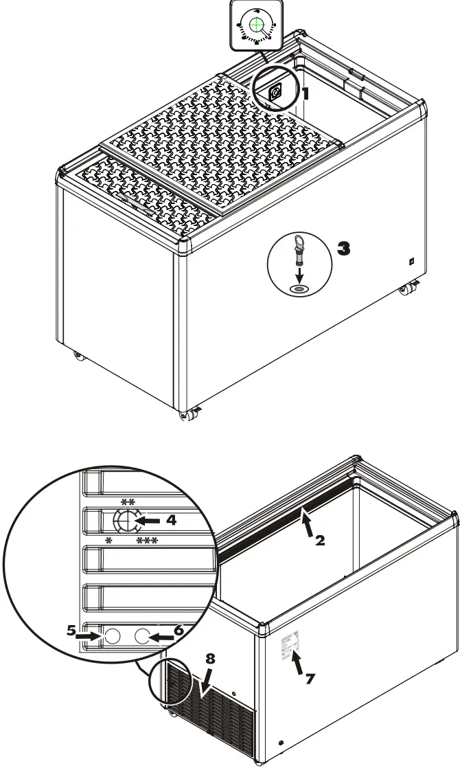 LIEBHERR EFI Ice Cream Chest Freezer - Description