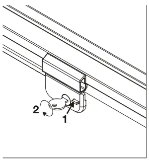 LIEBHERR EFI Ice Cream Chest Freezer - Lock for EFL