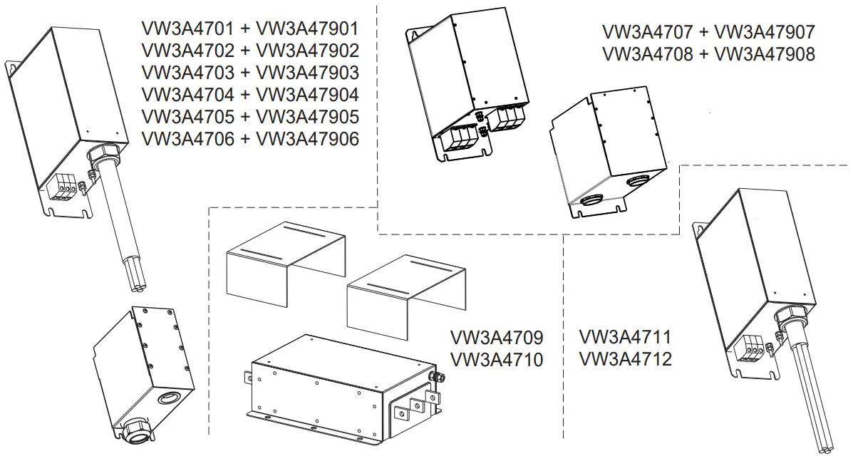 Schneider Electric VW3A4701 Input EMC Filters Metal Kit -