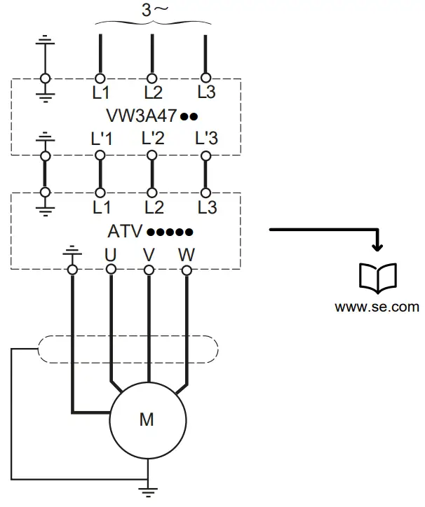 Schneider Electric VW3A4701 Input EMC Filters Metal Kit - 1