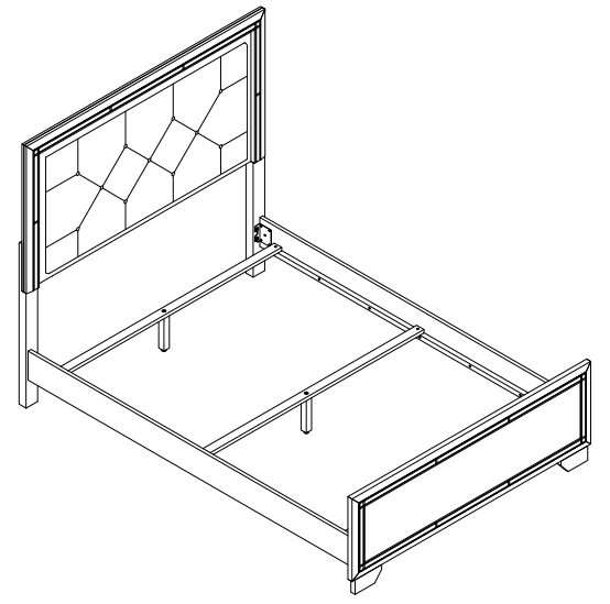 ASHLEY B410-52 Lonnix Twin Panel Footboard - fig 3
