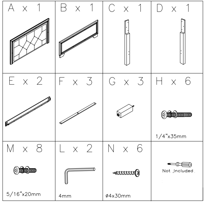 ASHLEY B410-52 Lonnix Twin Panel Footboard - fig