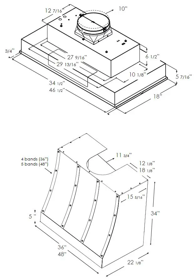 elica-ECTX36SS-Catania-Wall-Mount-Range-Hood-FIG-1