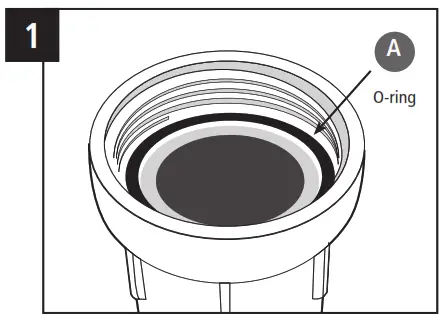 PENTAIR USH-FF-SG-SP-4 10 Inch Undersink Housing with Integrated Mounting Bracket - 1