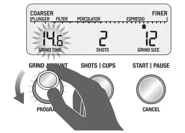 Decreasing the Grind Amount