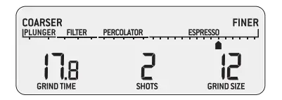 GRINDING FOR ESPRESSO COFFEE