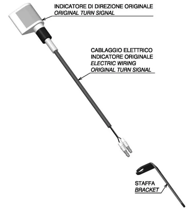 Mounting kit for Rizoma turn signals