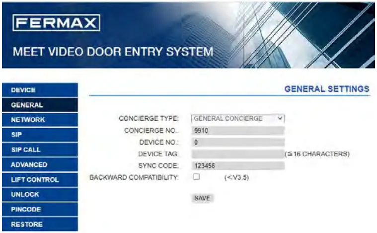 FERMAX F95391 Meet Guard Unit - BLOCK CONCIERGE