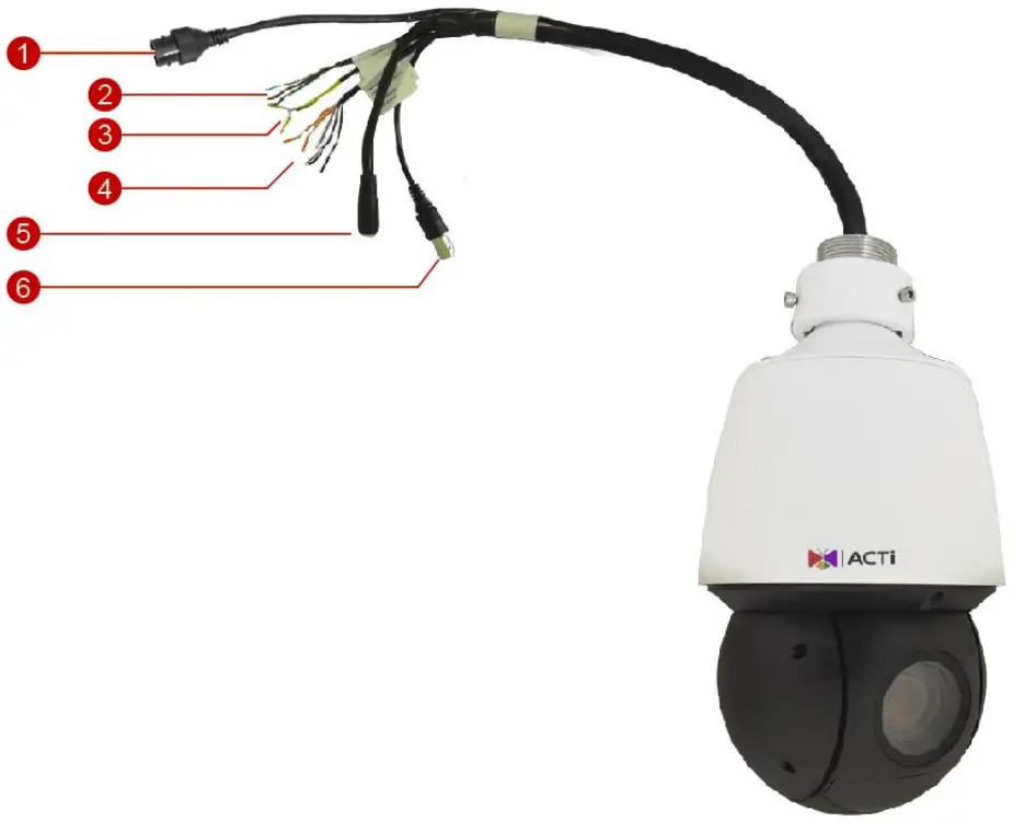 ACTi Z952 Speed Dome Camera - Physical Description