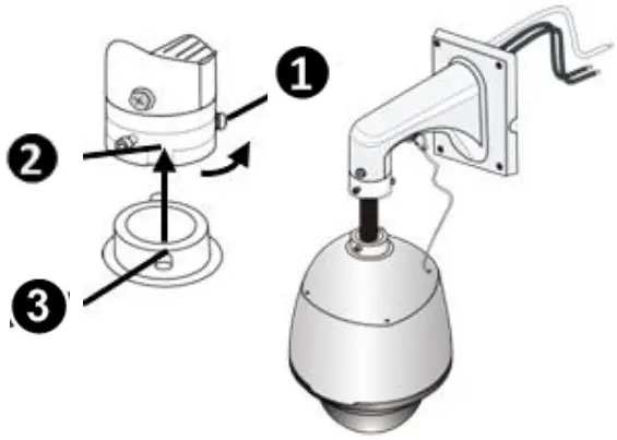 ACTi Z952 Speed Dome Camera - Slide camera holders