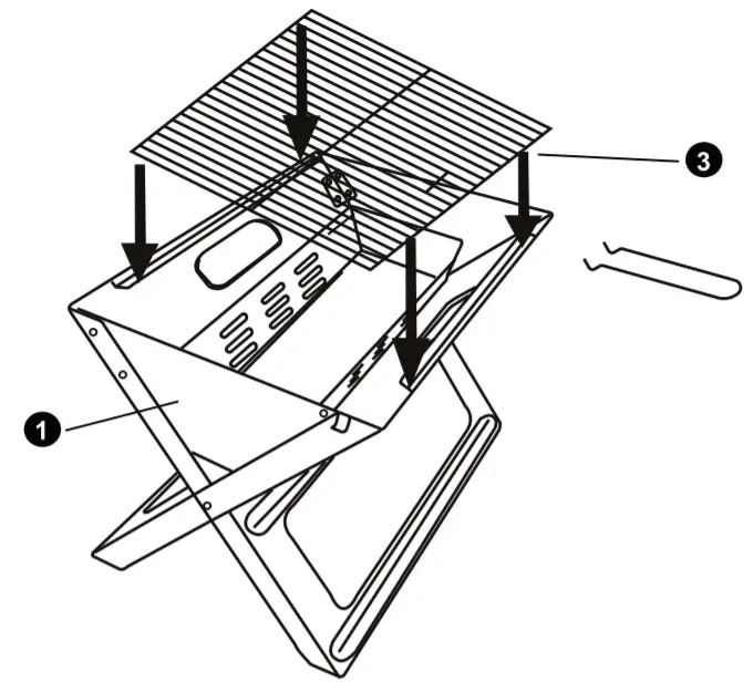 anko 42965886 Portable BBQ Charcoal Grill -FIGUR4 6E