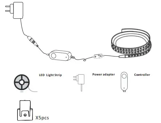 anko Smart LED Lights Magic 5M User Manual - Installation