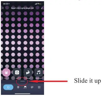 anko Smart LED Lights Magic 5M User Manual - Slide up the line you can choose other model