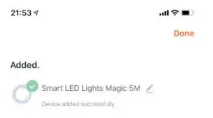 anko Smart LED Lights Magic 5M User Manual - The named device will be shown on the app homepage