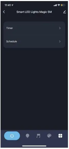 anko Smart LED Lights Magic 5M User Manual - Touch the fifth button