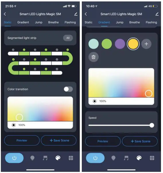 anko Smart LED Lights Magic 5M User Manual - Touch the fourth button