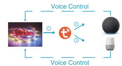 anko Smart LED Lights Magic 5M User Manual - Voice Control