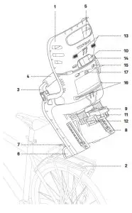 TOPEAK TCS-2203 Babyseat II Suspension Child Carrier-- TOPEAK TCS-220TOPEAK TCS-2203 Bab