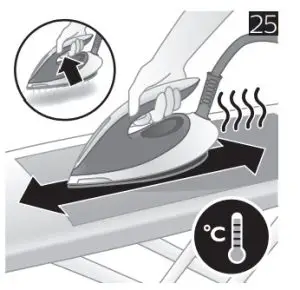 Cleaning the soleplate