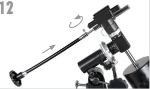 CELESTRON 21049 127EQ Telescope -Slide the chrome