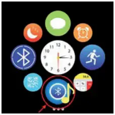 Music player vie Bluetooth Icon