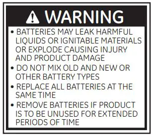 Energizer 46175 Motion-Activated Path Light - warning