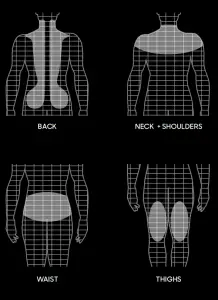 SHARPER IMAGE REALTOUCH MASSAGE Wireless Neck and Back Shiatsu with Heat -GOOD FOR