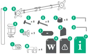 BAUHN AMAB 0621 D Dual Monitor Bracket - fig