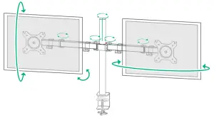 BAUHN AMAB 0621 D Dual Monitor Bracket - fig 8
