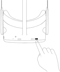 Pico C1710 VR Motion 3 Power on the VR Headset