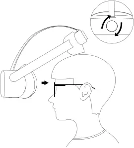 Pico C1710 VR Motion 4 Wear the VR Headset