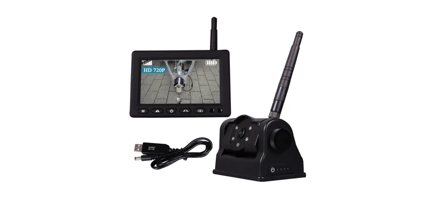 Lastbus Wireless Magnetic Hitch Camera With 5 Lastbus Wireless Magnetic Hitch Camera With 5