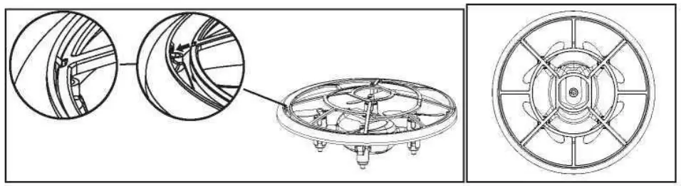 DENVER DRO 121 4 Axis Drone-PROPELLER
