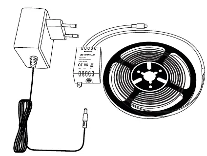 LUXOR 64072 LED Strip 90 RGB Light Connector Product