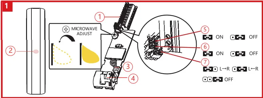 HIKVISION DS-PDC10DM-VG3 Wired Dual-Tech AM Curtain Detector - 1