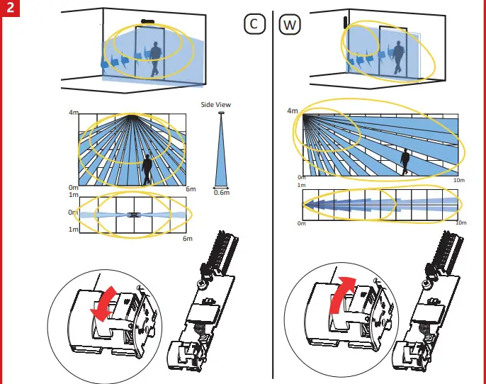 HIKVISION DS-PDC10DM-VG3 Wired Dual-Tech AM Curtain Detector - 2