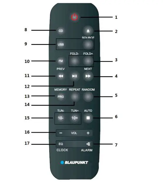 BLAUPUNKT MS40BT Micro System with Bluetooth and CDUSB Player Fig6