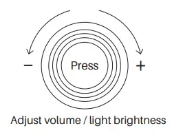 AKKO 5075 B Plus Multi Modes Mechanical Keyboard - Adjust volume