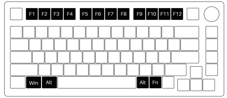 AKKO 5075 B Plus Multi Modes Mechanical Keyboard - Commands