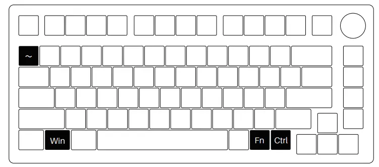 AKKO 5075 B Plus Multi Modes Mechanical Keyboard - System Commands
