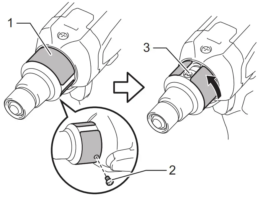 makita DFT085F Cordless Screw Driver - Adjusting the fastening torque