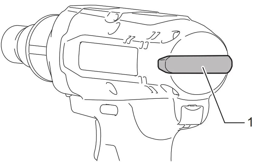 makita DFT085F Cordless Screw Driver - LED indicator