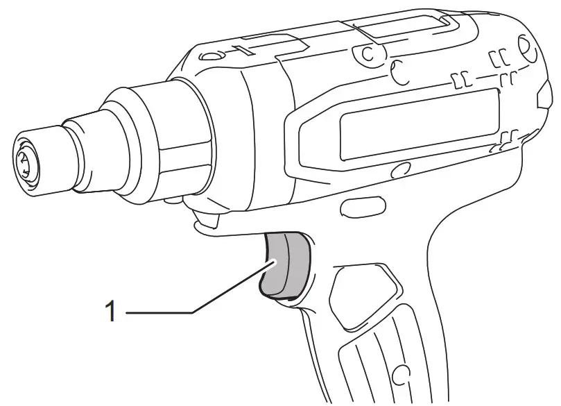 makita DFT085F Cordless Screw Driver - Switch action