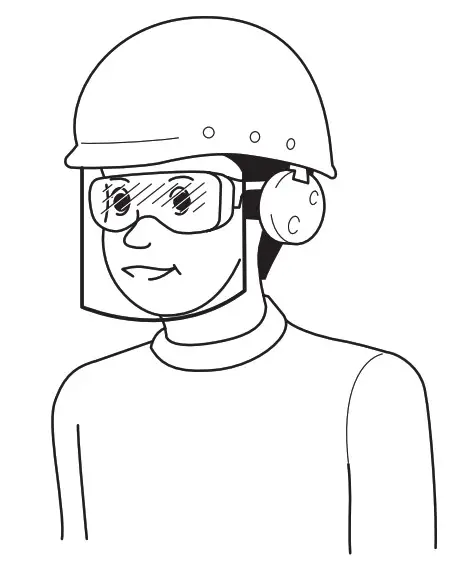 makita DFT085F Cordless Screw Driver - Work area safety