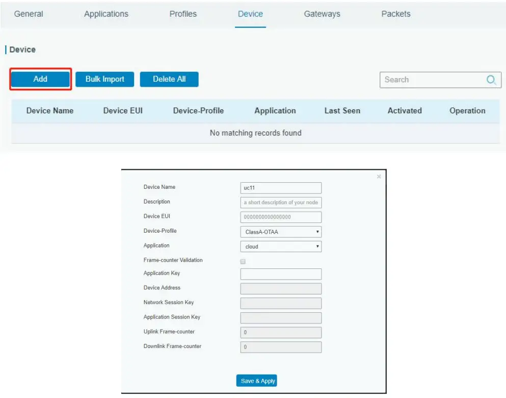 Milesight UG67 Outdoor LoRaWAN Gateway - Add
